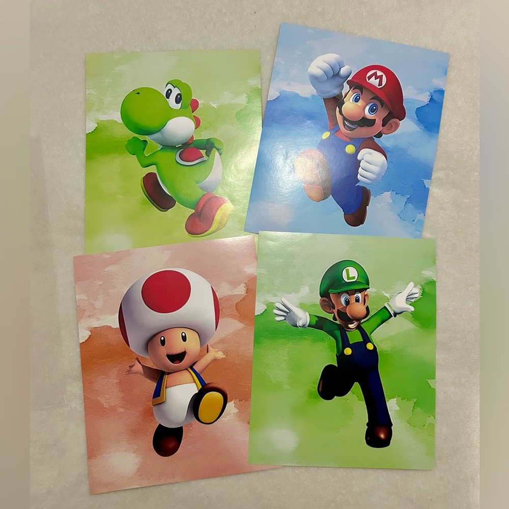 ⭐️ Super Mario Character Art Prints Set